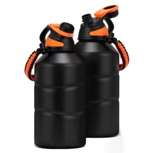 65 oz Stainless Steel Sports Insulated Water Bottle Thermo Flask With Magnetic Cup